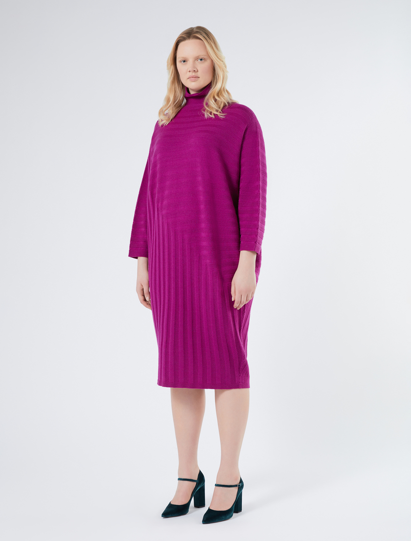 Kleid aus reiner Wolle - FUCHSIE - Marina Rinaldi - 3 Kleid aus reiner Wolle - FUCHSIE - Marina Rinaldi - 3