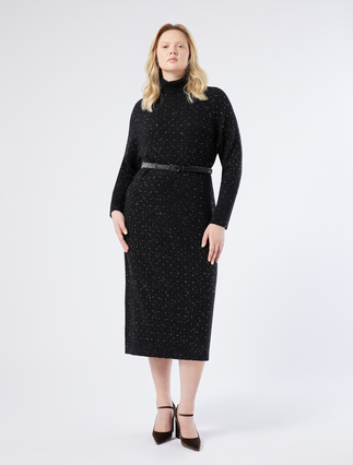 Strickkleid mit Strass - Marina Rinaldi