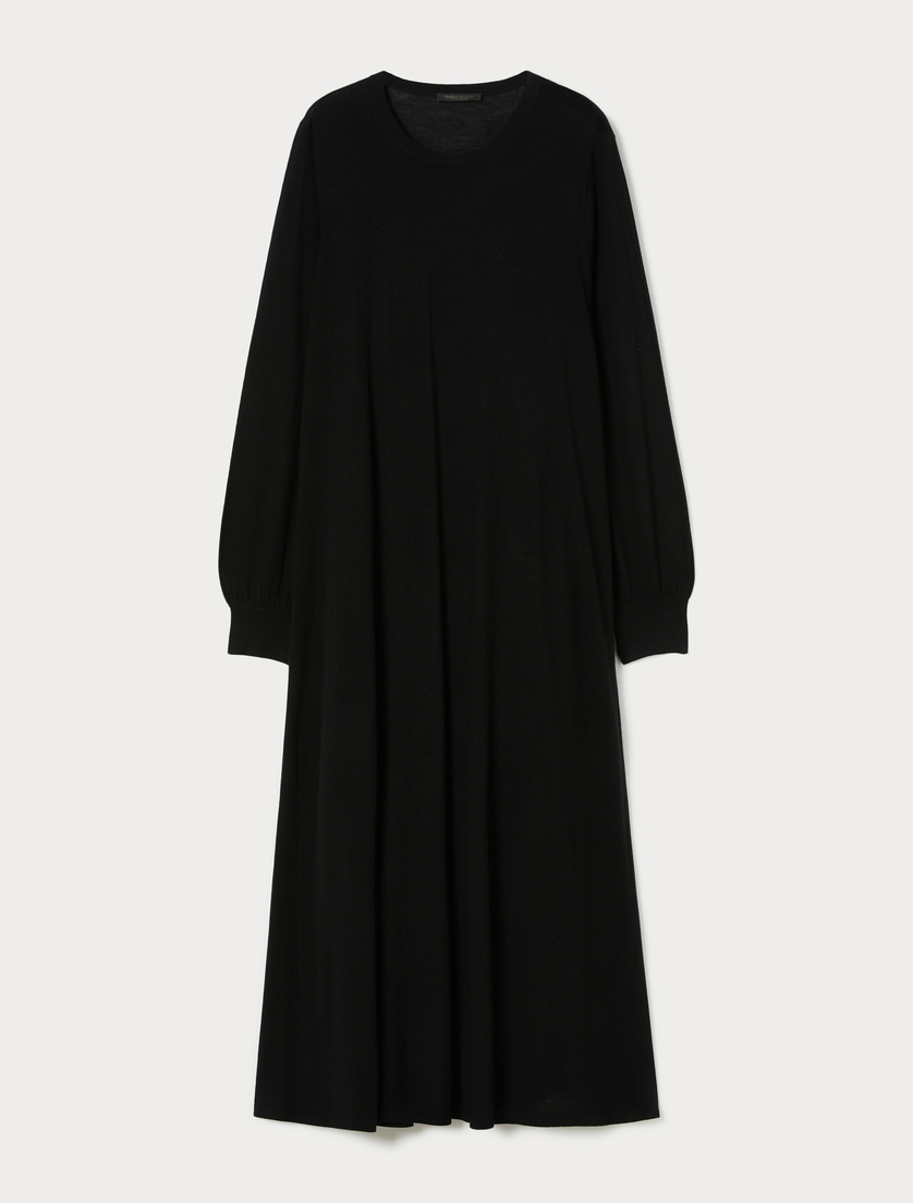 Kleid aus Wolle und Kaschmir - SCHWARZ - Marina Rinaldi Kleid aus Wolle und Kaschmir - SCHWARZ - Marina Rinaldi
