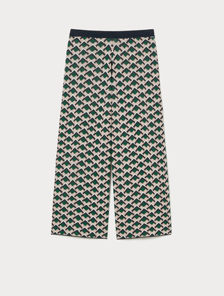 Jacquard knit fabric trousers - Marina Rinaldi