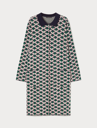 Cardigan long jacquard - Marina Rinaldi
