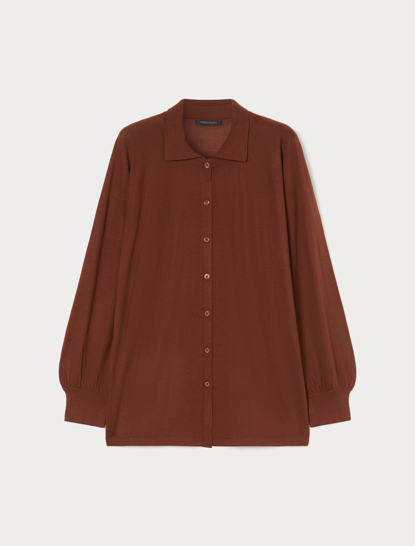 Cardigan aus Wolle und Kaschmir - KAMEL - Marina Rinaldi Cardigan aus Wolle und Kaschmir - KAMEL - Marina Rinaldi
