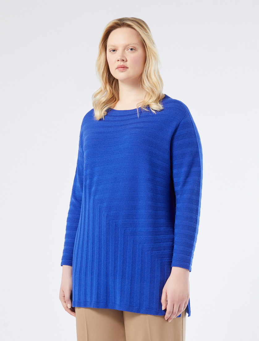Oversize-Pullover aus reiner Wolle - LICHTBLAU - Marina Rinaldi - 3 Oversize-Pullover aus reiner Wolle - LICHTBLAU - Marina Rinaldi - 3