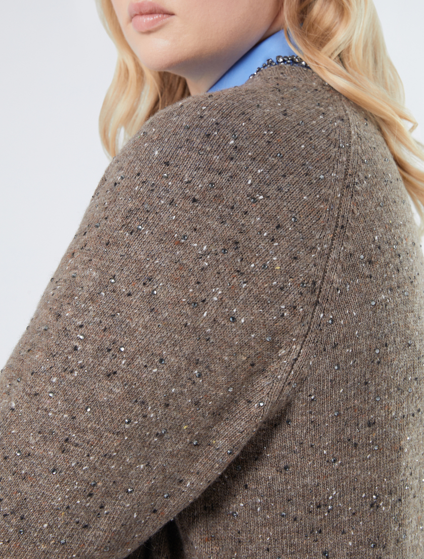 Boxy-Fit-Pullover mit Strass - TAUBENGRAU - Marina Rinaldi - 5 Boxy-Fit-Pullover mit Strass - TAUBENGRAU - Marina Rinaldi - 5