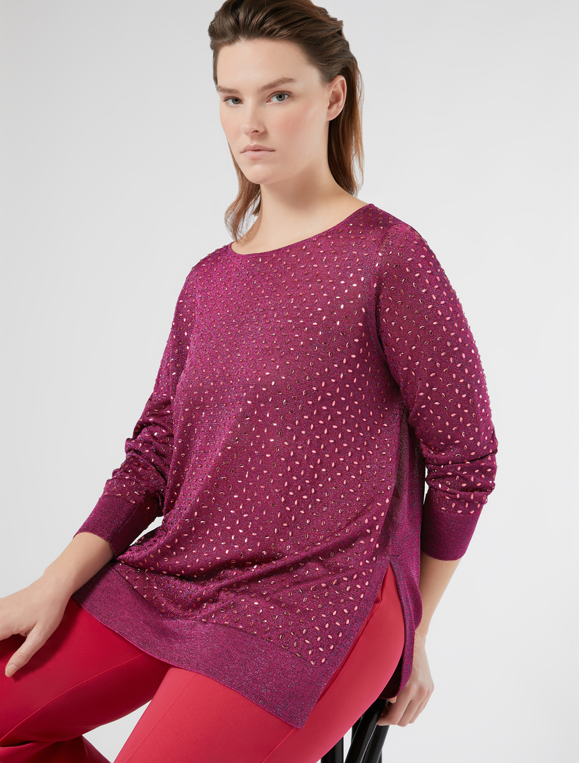 Jumper with rhinestones - Marina Rinaldi