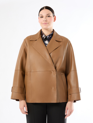 Nappa leather jacket - CAMEL