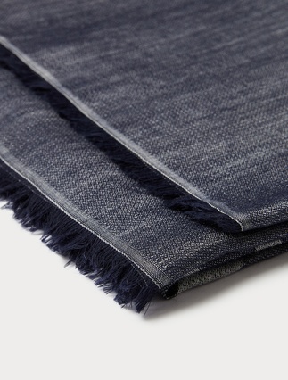 Jacquard stole in a cashmere blend - ULTRAMARINE - Marina Rinaldi - 3