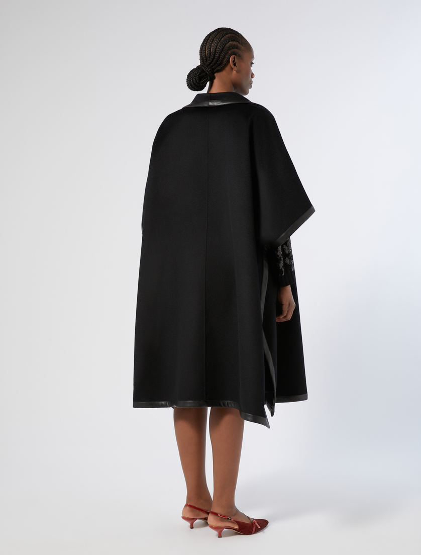 Cape en double laine - NOIR - Marina Rinaldi - 4