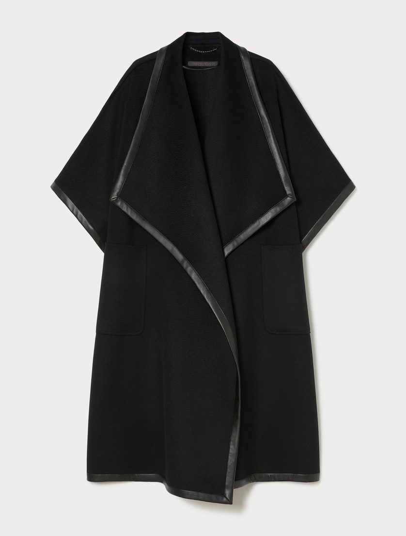 Cape en double laine - NOIR - Marina Rinaldi