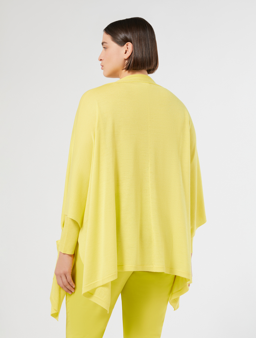 Poncho en laine et soie - LIME - Marina Rinaldi - 3 Poncho en laine et soie - LIME - Marina Rinaldi - 3