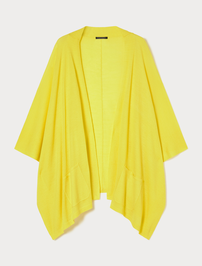 Poncho en laine et soie - LIME - Marina Rinaldi Poncho en laine et soie - LIME - Marina Rinaldi