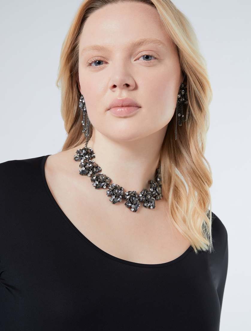 Halskette und Ohrringe mit Strass - SCHWARZ - Marina Rinaldi - 4 Halskette und Ohrringe mit Strass - SCHWARZ - Marina Rinaldi - 4