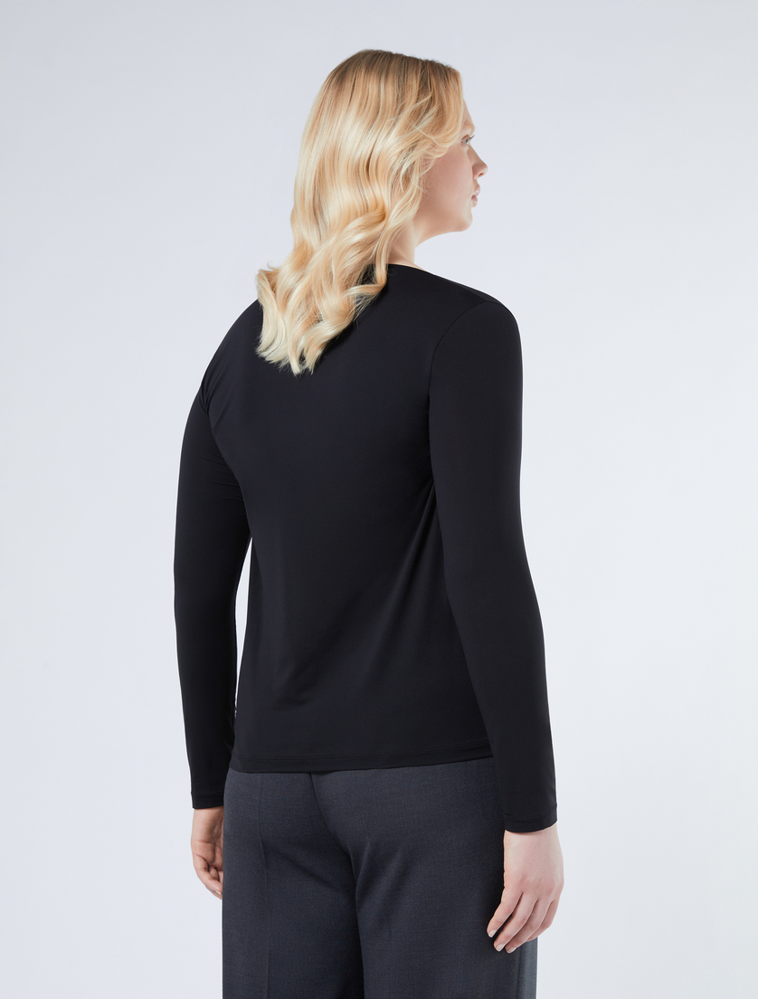 Jersey T-shirt - BLACK - Marina Rinaldi - 3 Jersey T-shirt - BLACK - Marina Rinaldi - 3