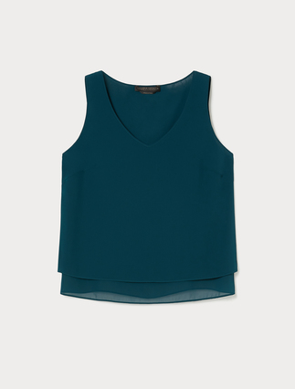 Crepe georgette top - Marina Rinaldi