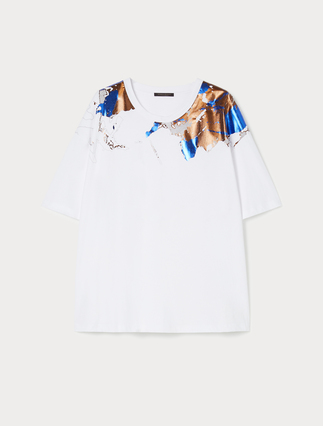 T-Shirt aus bedrucktem Jersey - Marina Rinaldi