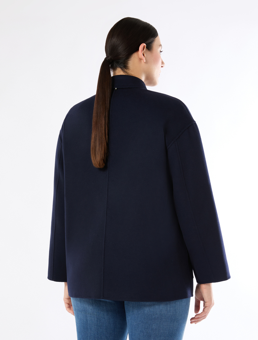 Double-faced wool-blend jacket - MIDNIGHTBLUE - Marina Rinaldi - 4