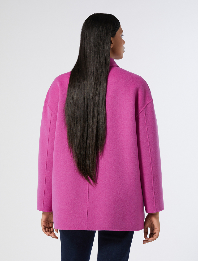 Double-faced wool-blend jacket - CYCLAMEN - Marina Rinaldi - 4 Double-faced wool-blend jacket - CYCLAMEN - Marina Rinaldi - 4