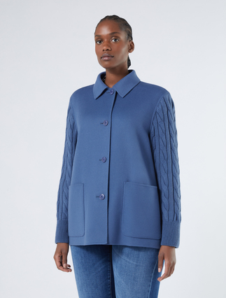 Wool blend double-sided fabric jacket - AVIO