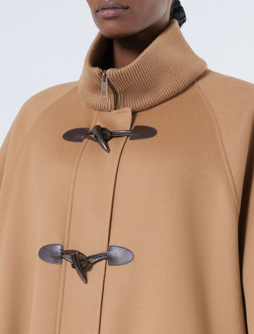 Double-faced wool blend cape - CAMEL - Marina Rinaldi - 5 Double-faced wool blend cape - CAMEL - Marina Rinaldi - 5