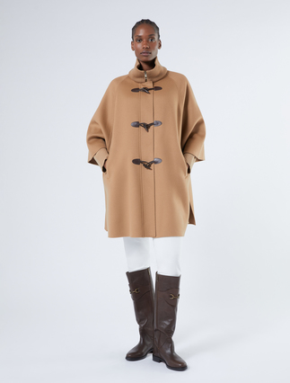 Double-faced wool blend cape - Marina Rinaldi
