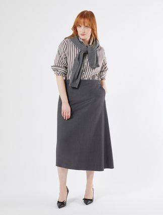 Gabardine wool skirt - Marina Rinaldi