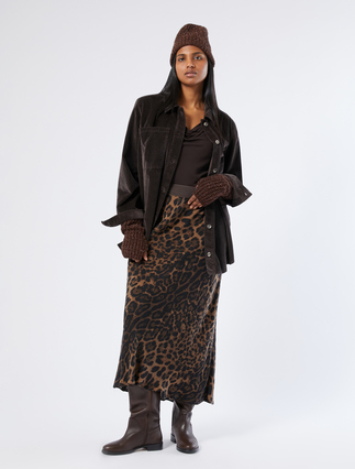 Printed twill skirt - Marina Rinaldi