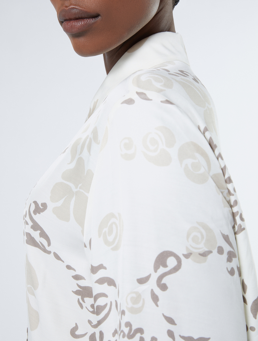 Twill print shirt - IVORY - Marina Rinaldi - 5 Twill print shirt - IVORY - Marina Rinaldi - 5
