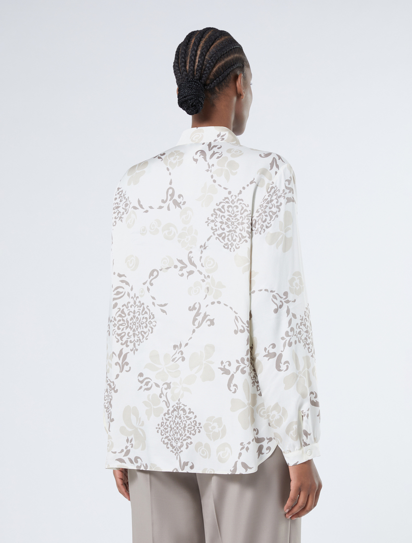 Twill print shirt - IVORY - Marina Rinaldi - 4 Twill print shirt - IVORY - Marina Rinaldi - 4