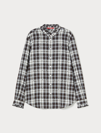 Cotton shirt with rhinestones - Marina Rinaldi