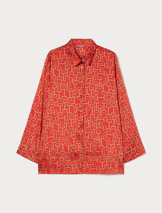 Printed twill shirt - Marina Rinaldi