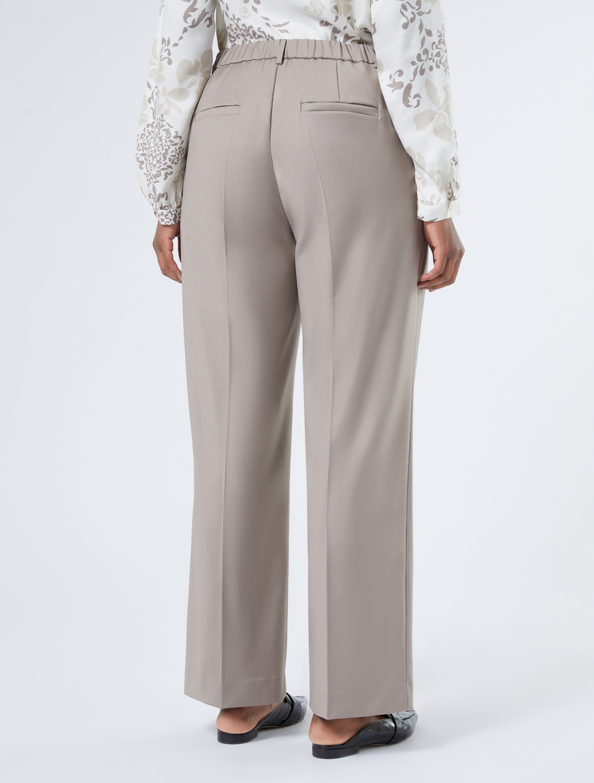 Pantalón de gabardina de lana - GRIS CENICIENTO - Marina Rinaldi - 4