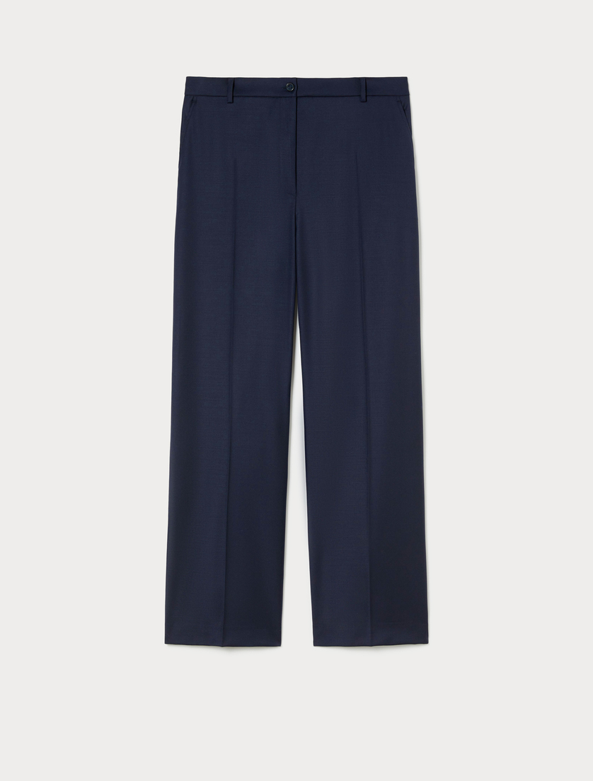 Pantalón de gabardina de lana - AZUL NOCHE - Marina Rinaldi Pantalón de gabardina de lana - AZUL NOCHE - Marina Rinaldi