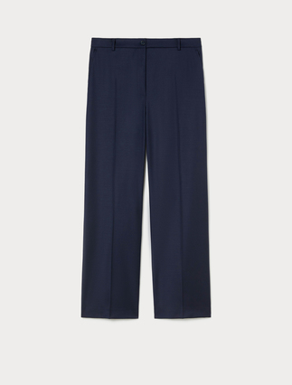 Pantalón de gabardina de lana - Marina Rinaldi