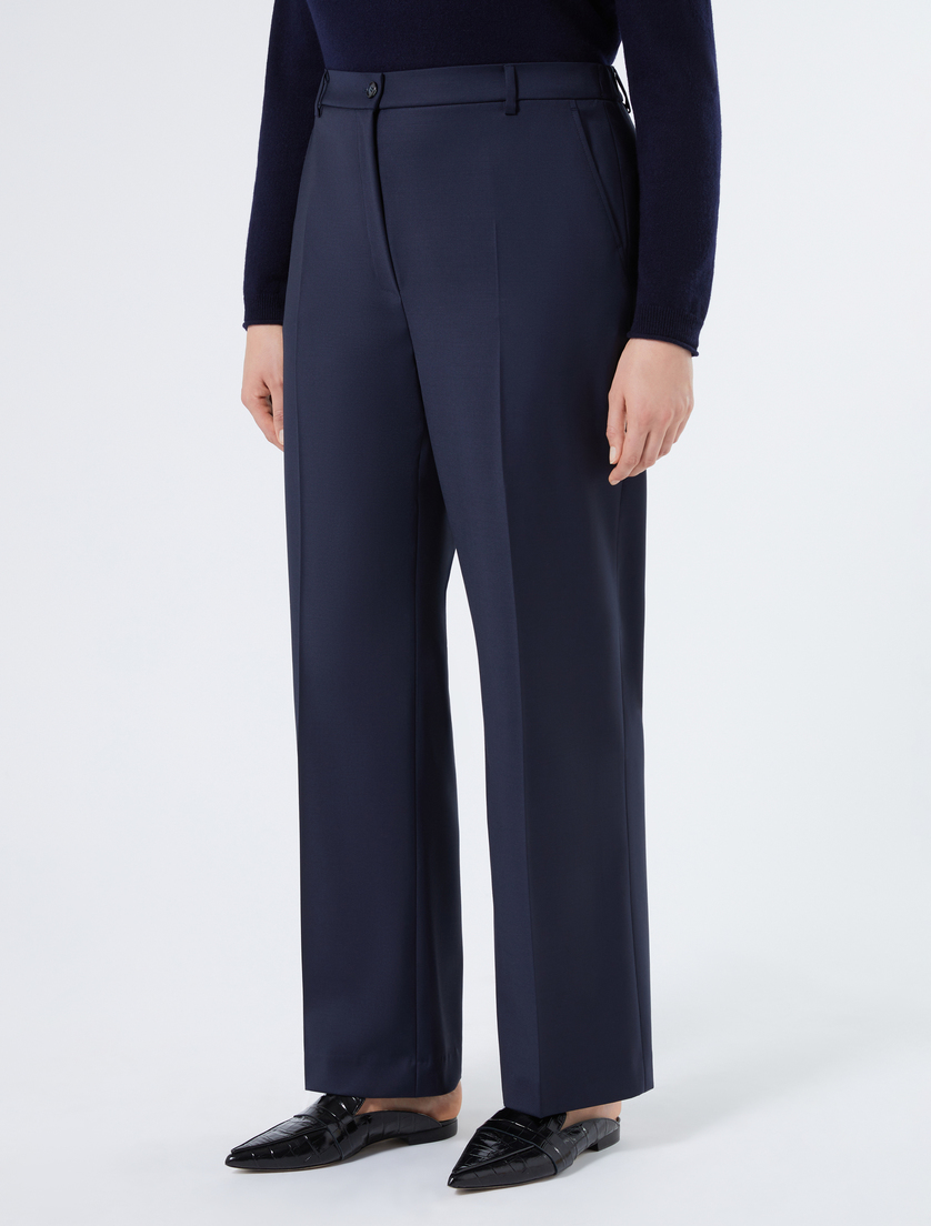 Pantalón de gabardina de lana - AZUL NOCHE - Marina Rinaldi - 3 Pantalón de gabardina de lana - AZUL NOCHE - Marina Rinaldi - 3
