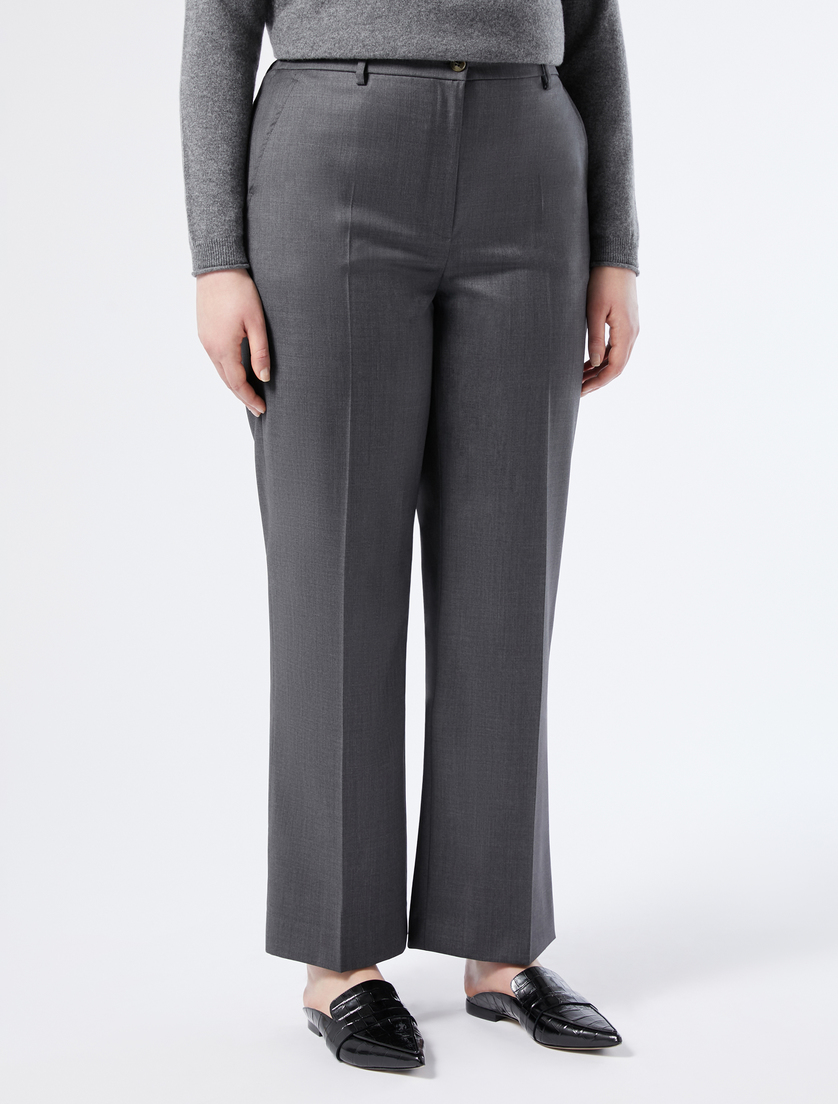 Pantalón de gabardina de lana - GRIS MEDIO - Marina Rinaldi - 3 Pantalón de gabardina de lana - GRIS MEDIO - Marina Rinaldi - 3