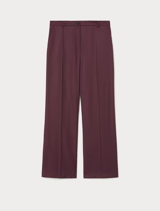 Pantalón de gabardina de lana - Marina Rinaldi