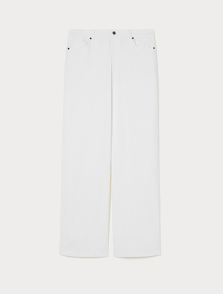 Hose aus Stretch-Samt mit weitem Bein - Marina Rinaldi