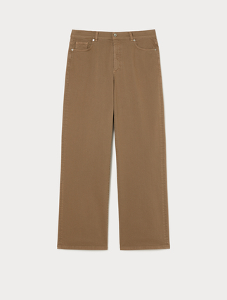 Pantaloni ampi in bull di cotone - Marina Rinaldi