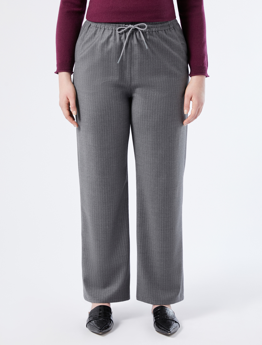 Pantalón de franela de lana - GRIS MEDIO - Marina Rinaldi - 3 Pantalón de franela de lana - GRIS MEDIO - Marina Rinaldi - 3