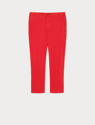 Slim-fit satin trousers - Marina Rinaldi