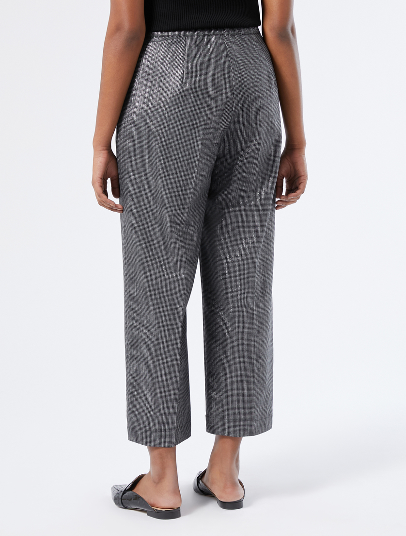 Pantalón de mezcla de lana teñida en hilo - NEGRO GRIS - Marina Rinaldi - 4 Pantalón de mezcla de lana teñida en hilo - NEGRO GRIS - Marina Rinaldi - 4