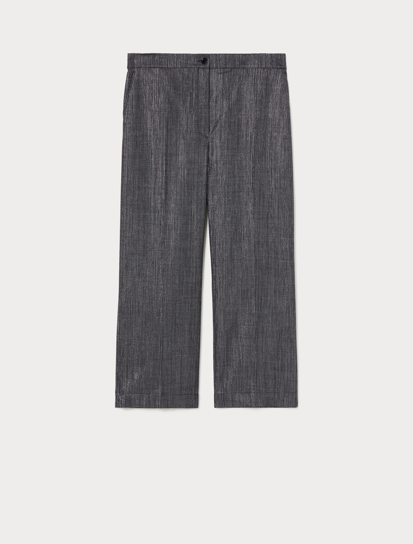 Pantalón de mezcla de lana teñida en hilo - NEGRO GRIS - Marina Rinaldi Pantalón de mezcla de lana teñida en hilo - NEGRO GRIS - Marina Rinaldi