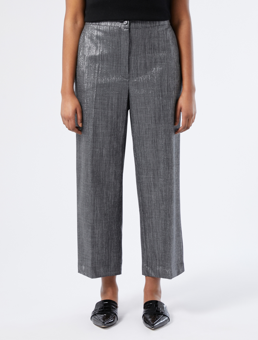 Pantalón de mezcla de lana teñida en hilo - NEGRO GRIS - Marina Rinaldi - 3 Pantalón de mezcla de lana teñida en hilo - NEGRO GRIS - Marina Rinaldi - 3