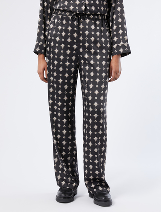 Twill trousers - BLACK