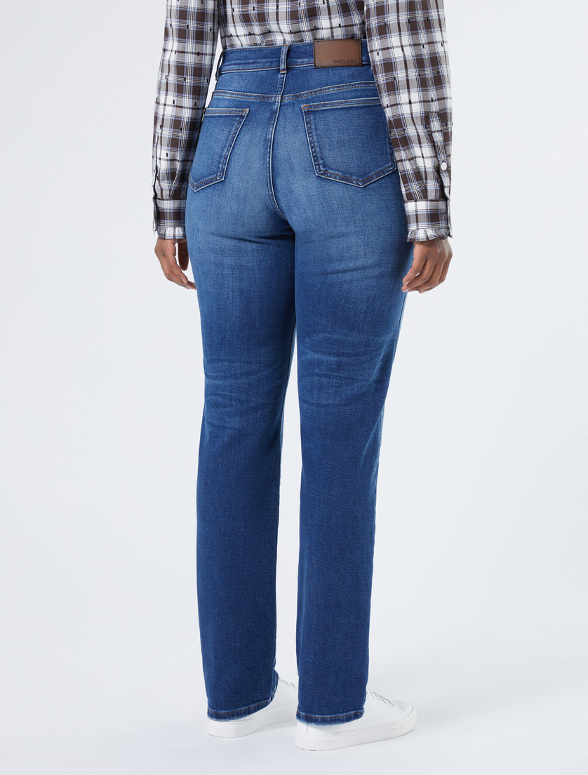 Vaqueros de corte regular de denim - AZUL - Marina Rinaldi - 4 Vaqueros de corte regular de denim - AZUL - Marina Rinaldi - 4