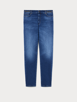 Vaqueros de corte regular de denim - Marina Rinaldi