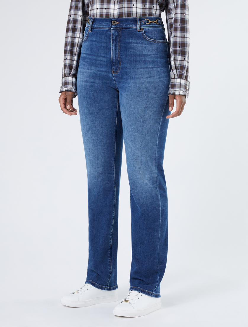 Vaqueros de corte regular de denim - AZUL - Marina Rinaldi - 3 Vaqueros de corte regular de denim - AZUL - Marina Rinaldi - 3