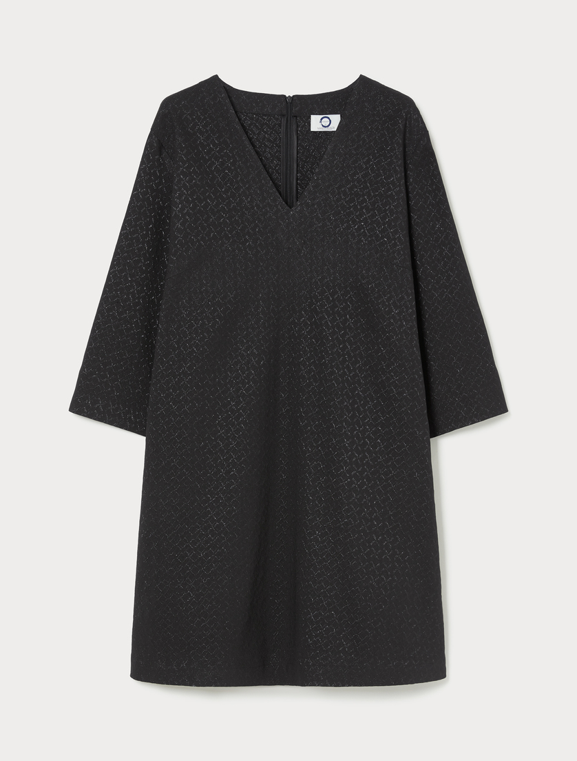Jacquard tunic - BLACK - Marina Rinaldi