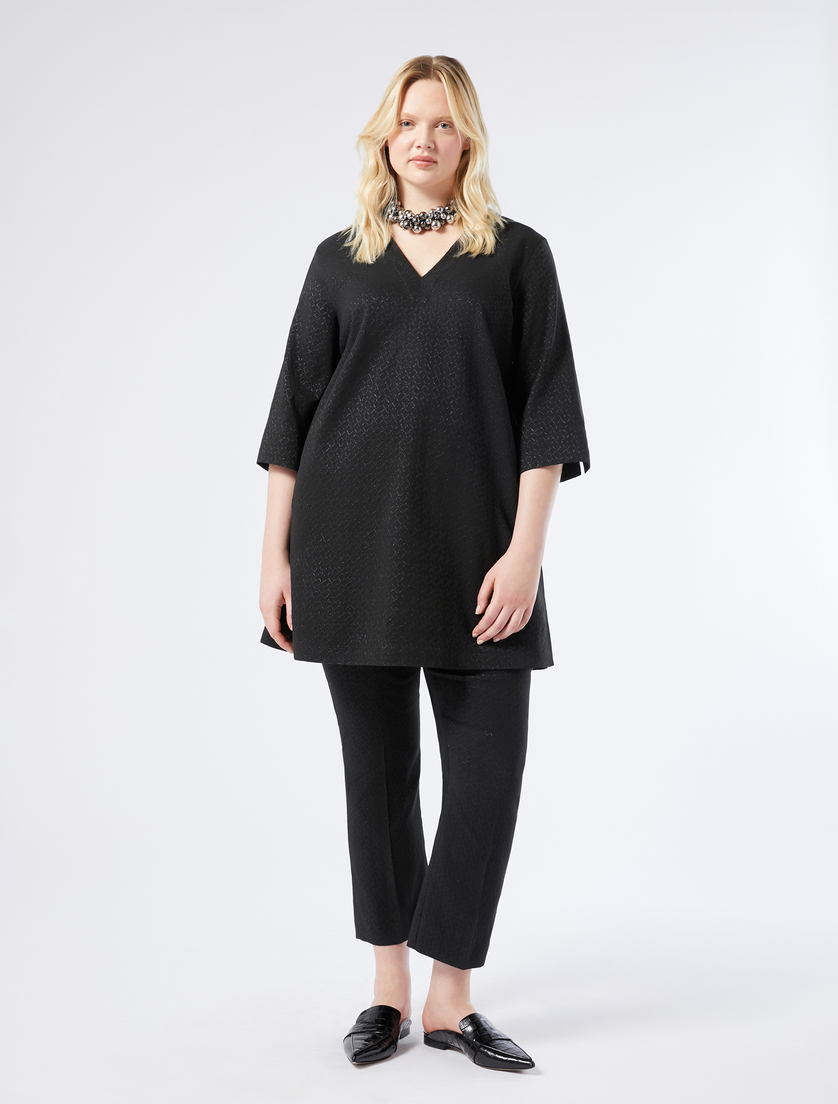 Jacquard tunic - BLACK - Marina Rinaldi - 2