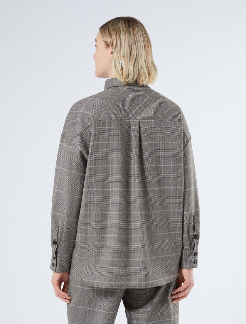 Wool flannel tunic - BROWN - Marina Rinaldi - 4 Wool flannel tunic - BROWN - Marina Rinaldi - 4